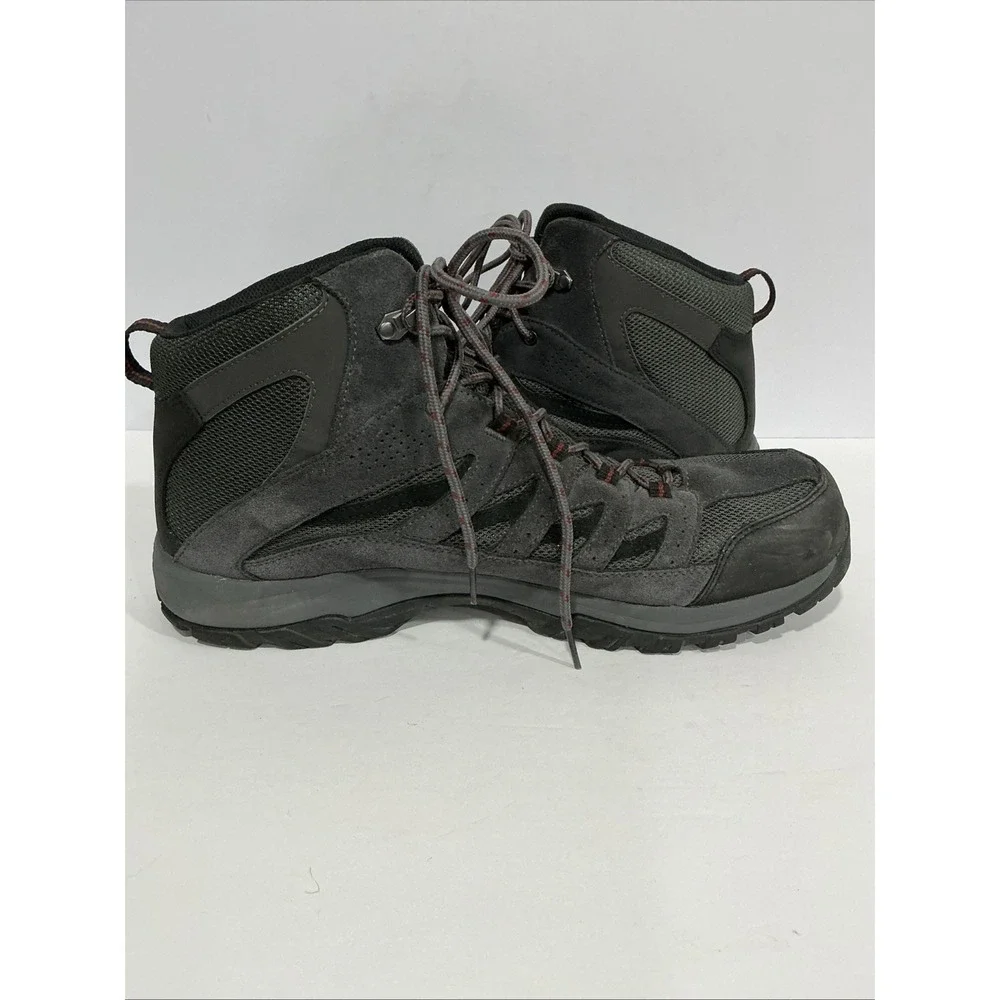 Columbia Men's Crestwood Mid Waterproof Hiking Boots, Gray, 14W, Gorpcore
